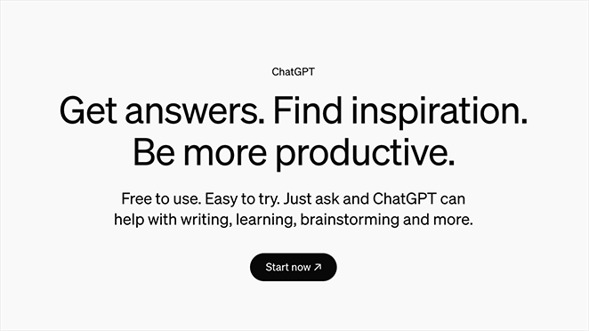ChatGPT from OpenAI