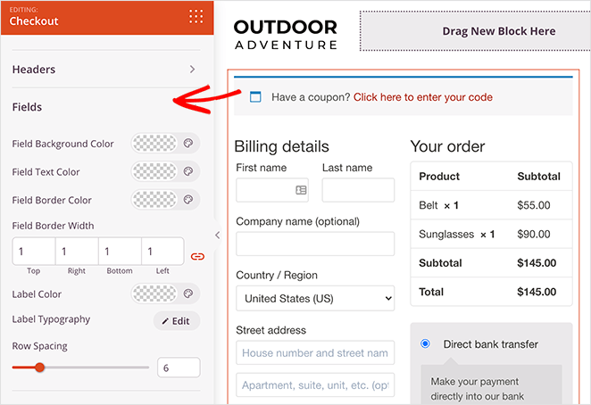 Custom checkout page SeedProd